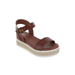 MIA Kiera Espadrille Platform Sandal in Cognac